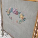 Lit en fonte décorées de fleurs époque 19ème