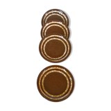 Set of 4 Digoin Sarreguemines "Mary" plates