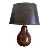 Lampe bois, câble tissu 2M, abat-jour