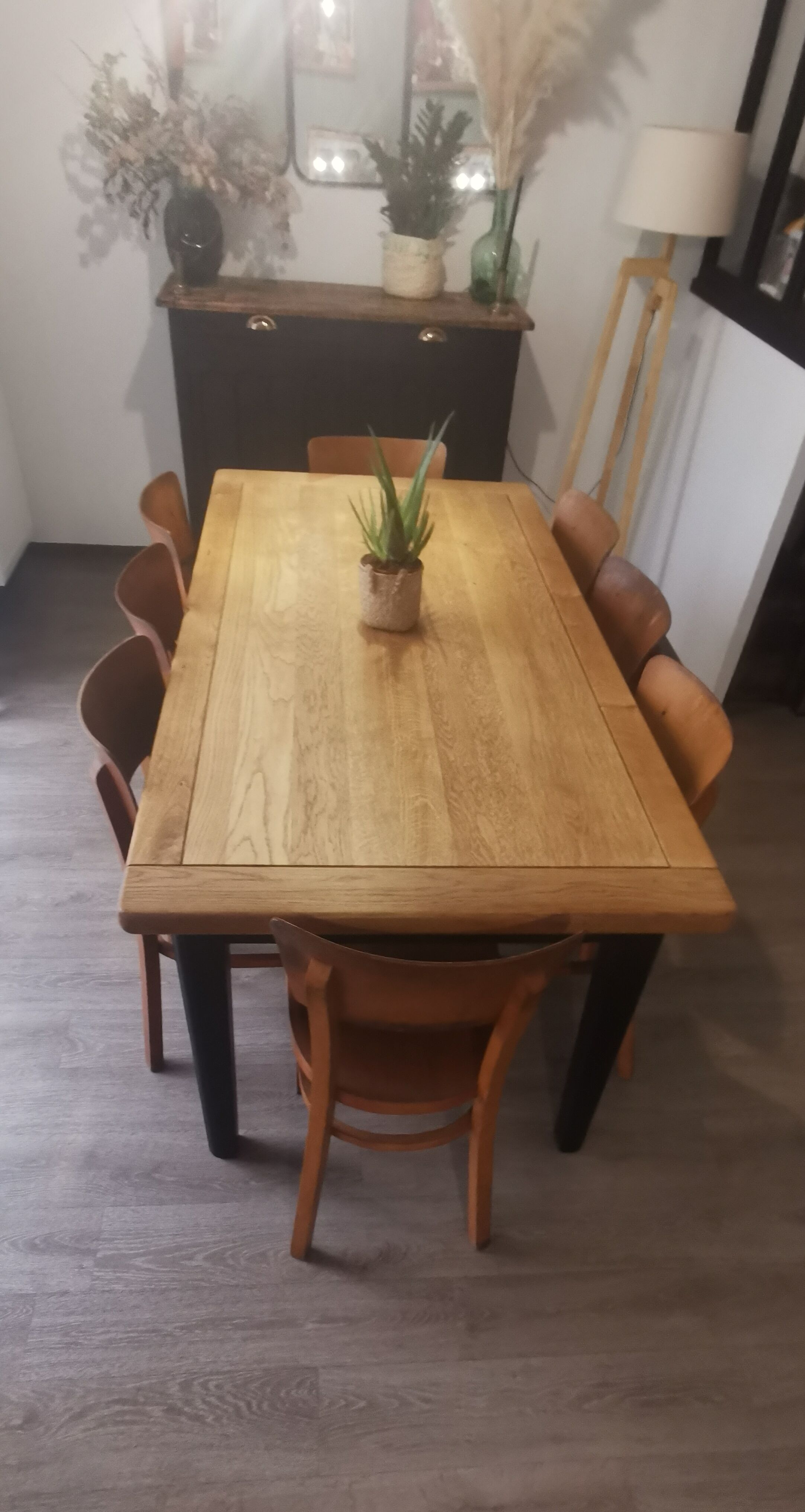 Set of 10 Thonet bistro chairs