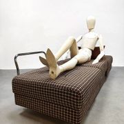 Vintage Swedish convertible sofa lounge chairs in table & daybed