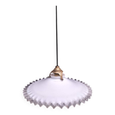 Opaline glass pendant light