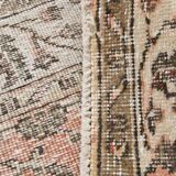 5x9 Bordered Floral Turkish Vintage Area Rug, 159x290Cm