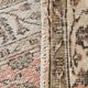 5x9 Bordered Floral Turkish Vintage Area Rug, 159x290Cm