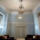 Pink Murano Glass Rod Chandelier