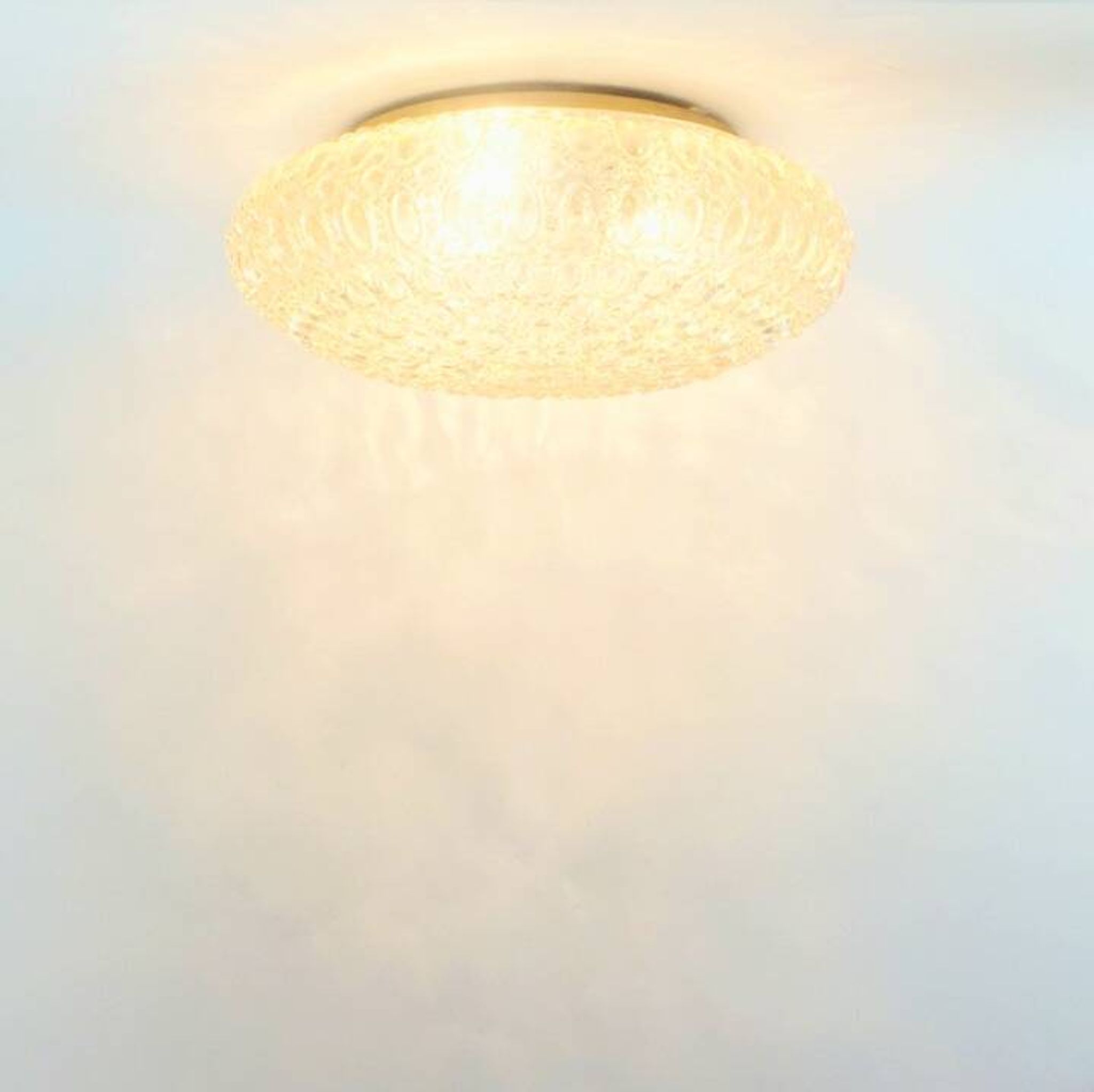 Extra Large Amber Bubble Glass Ceiling Light - H. Tynell for Limburg, 1960s
