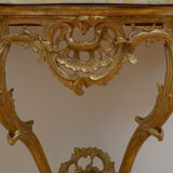 Early 19th century giltwood console table hall table
