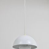 White Verner Panton flower pendant, Louis Poulsen, Denmark, 1969