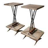 Pair of tables by Jean Prouvé 1938