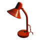 Lampe de chevet rouge vintage années 80 fonctionne abat jour métal perforé
