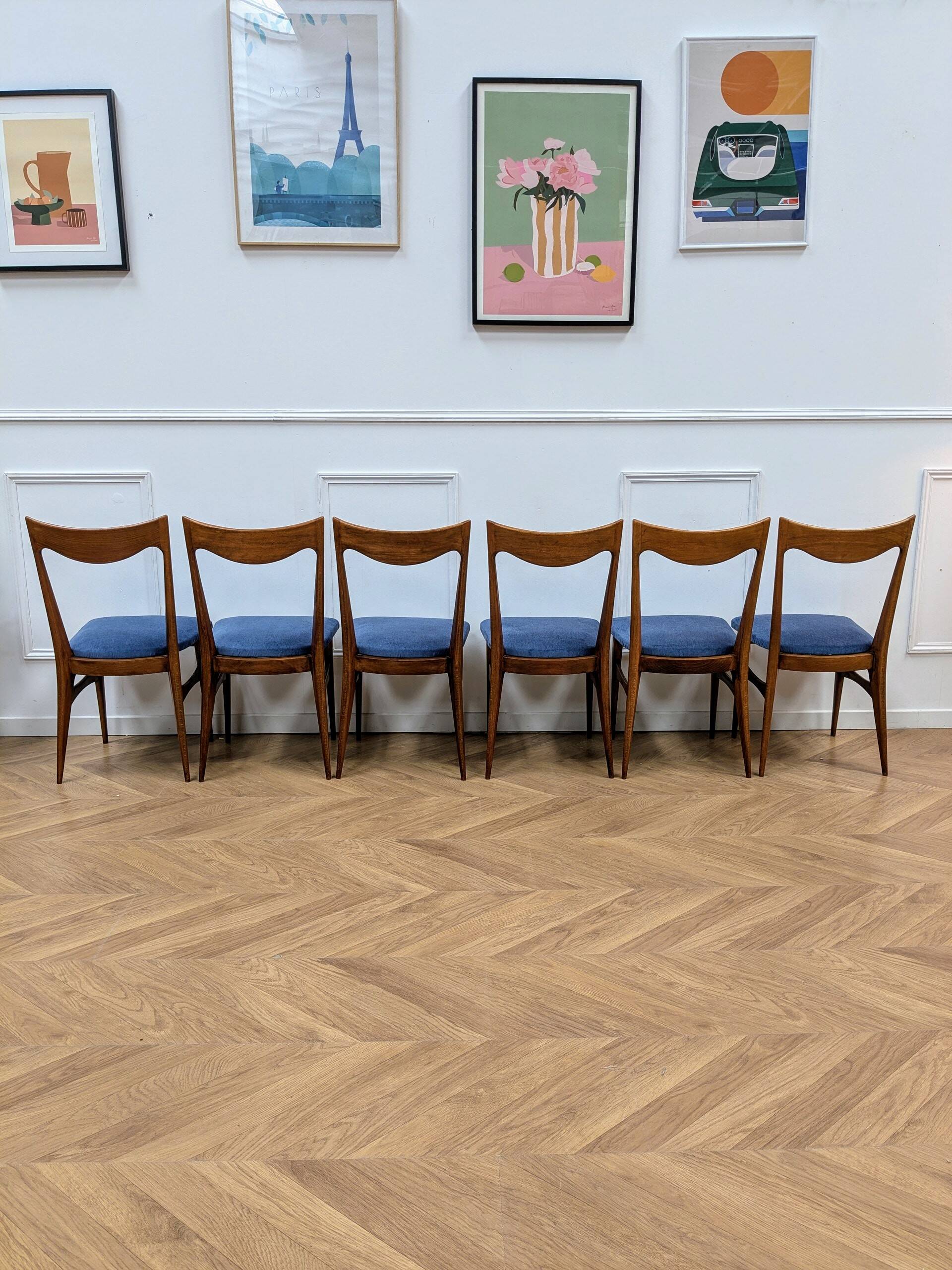 Set of 6 Scandinavian chairs