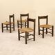 Set of four dlg chairs by Georges Robert, France, 1960s.