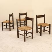 Set of four dlg chairs by Georges Robert, France, 1960s