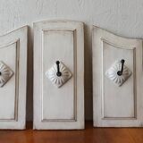 Shabby chic triptych hanger.