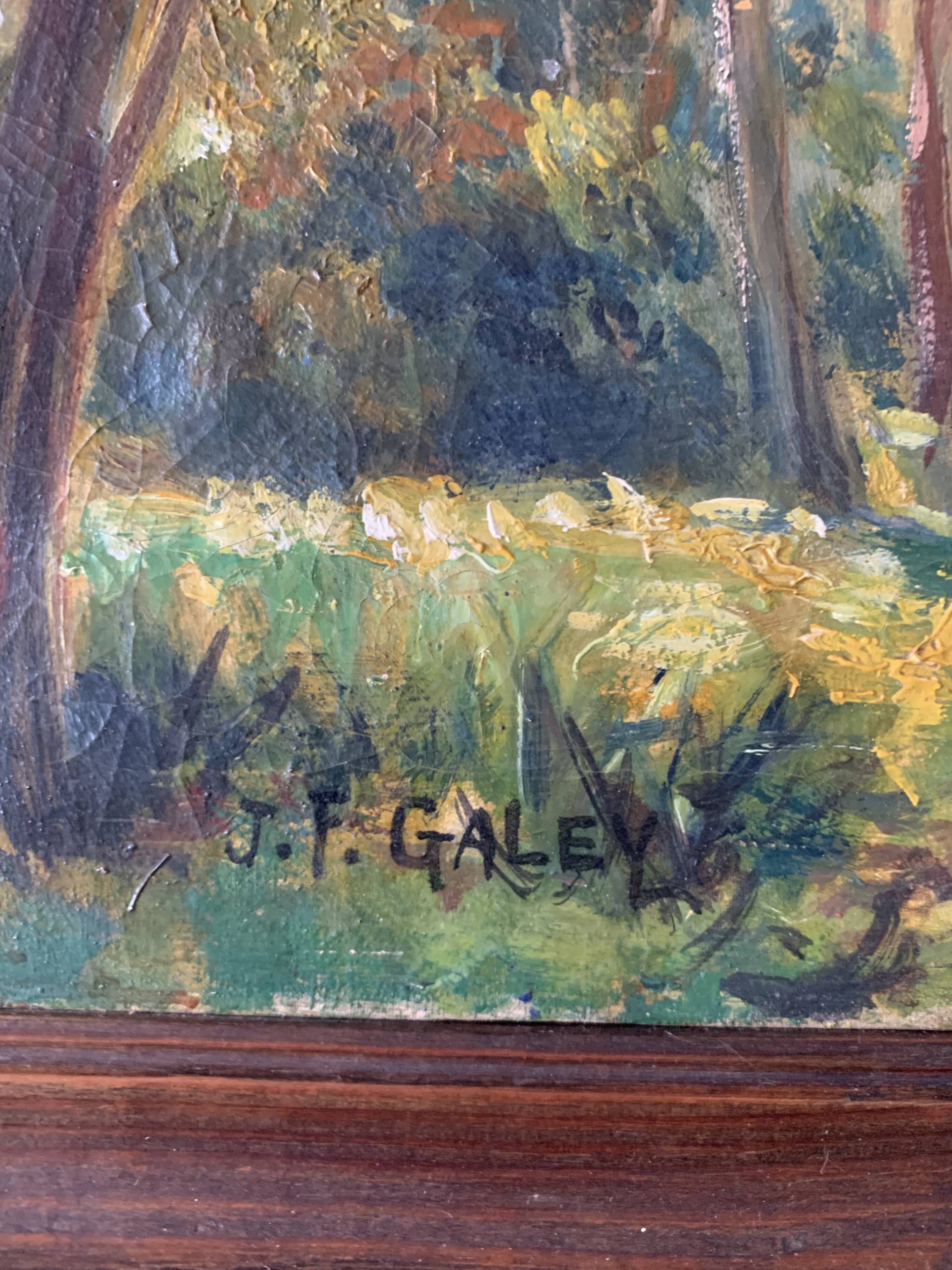 Hossegor and his pines, large triptych. 1946