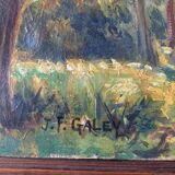 Hossegor and his pines, large triptych. 1946