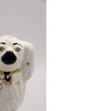 Mid-Century Staffordshire Ceramic Spaniel Mantle Dogs 1378 4 from Beswick