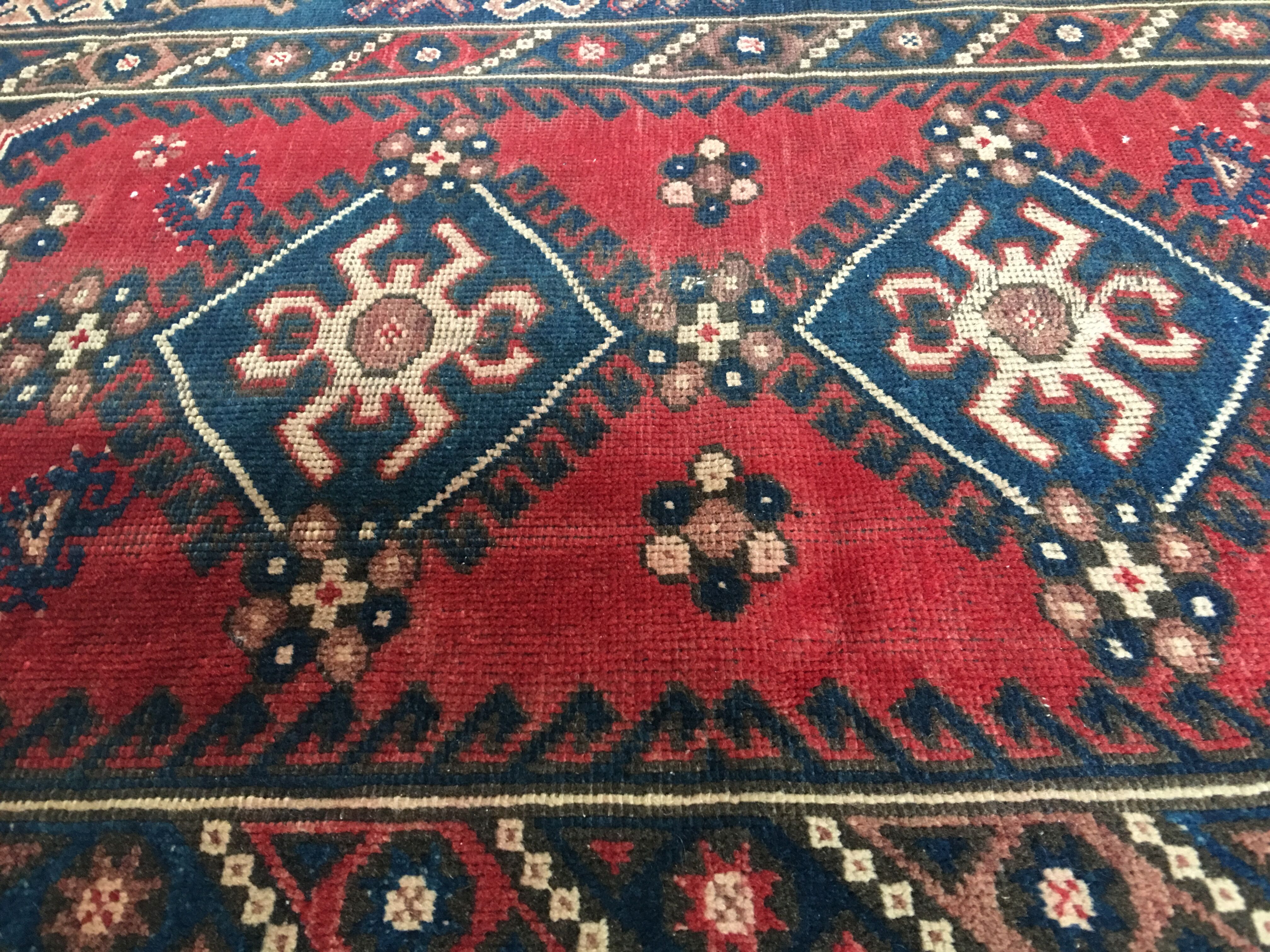 Ancien tapis turc oushac, 204x120cm