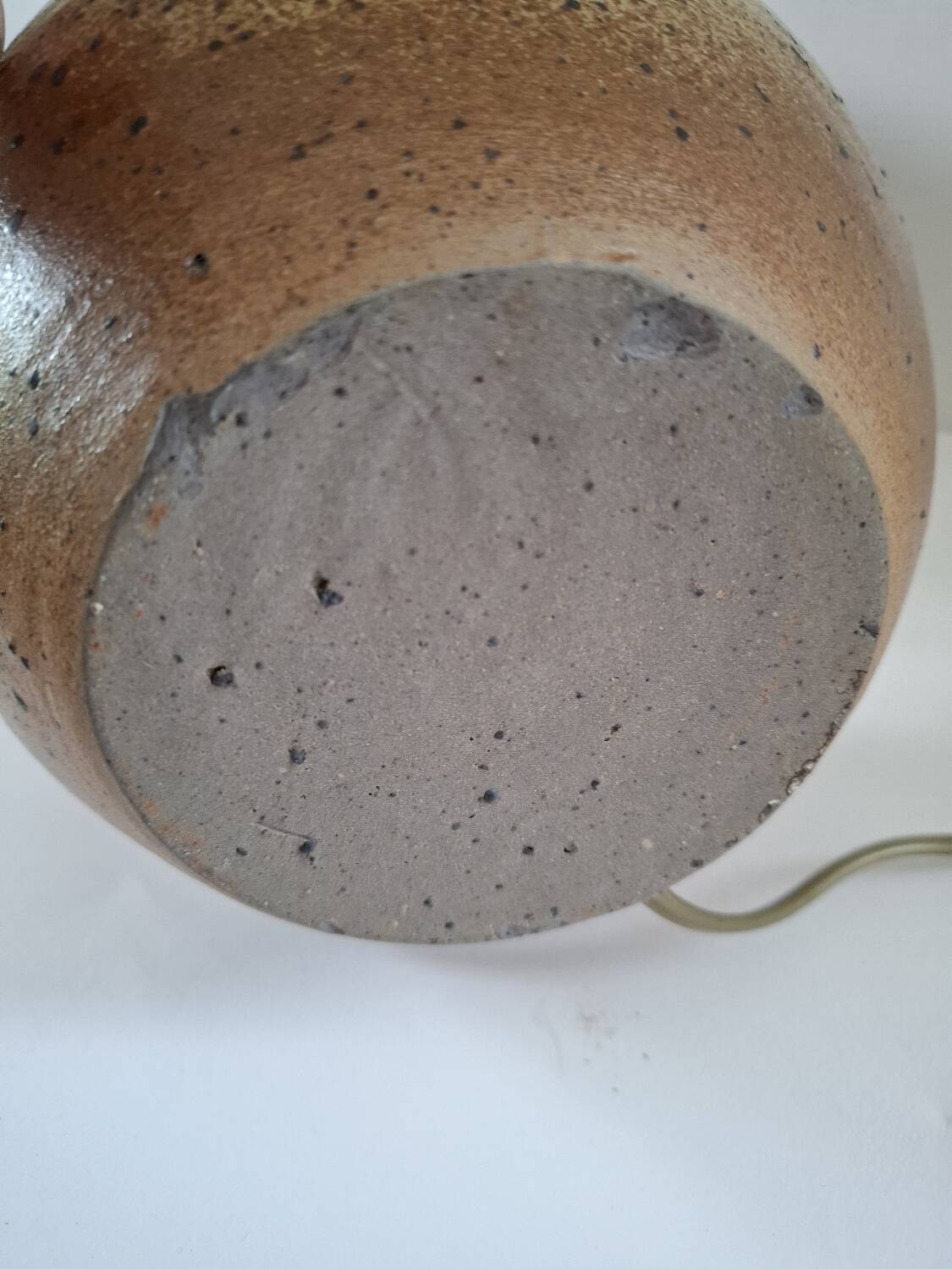 Vintage pyrite stone lamp