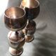 Metal stemmed glass