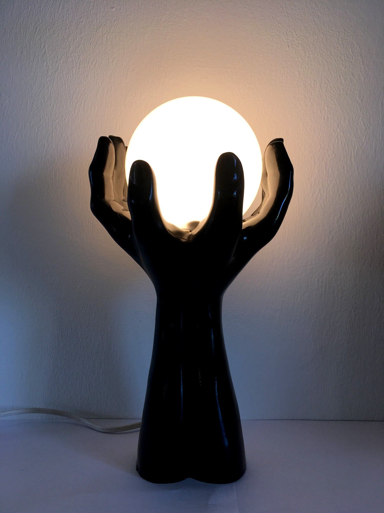 Vintage 70s hand lamp