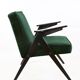 Green armchair by Józef Chierowski, 1970