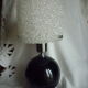 Vintage bedside lamp in Perspex, granite resin 1950