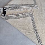 Handmade wool berber carpet in azilal 208/190