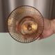 Art Deco Gilded Glass Vase with Geometric Gold Grid Decoration