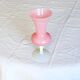 Large opaline vase on foot