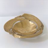 Vintage solid bronze fruit bowl from the 1970s.