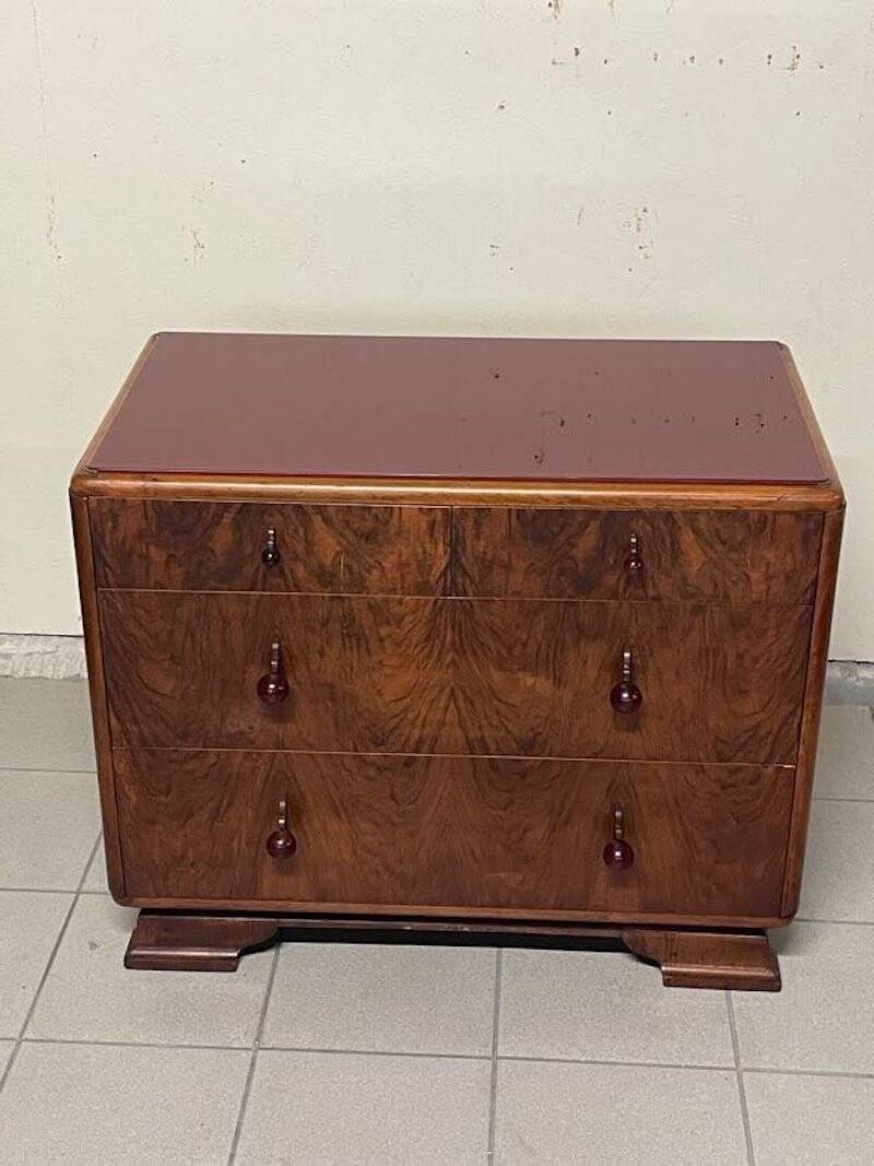 Cassettiera piccola Déco, anni '30