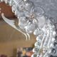 Venetian mirror 22cm X 24 cm Murano glass to pose 50s