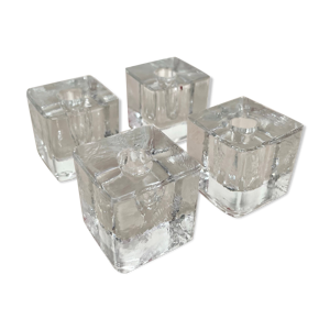 Lot de 4 bougeoirs en - 1970
