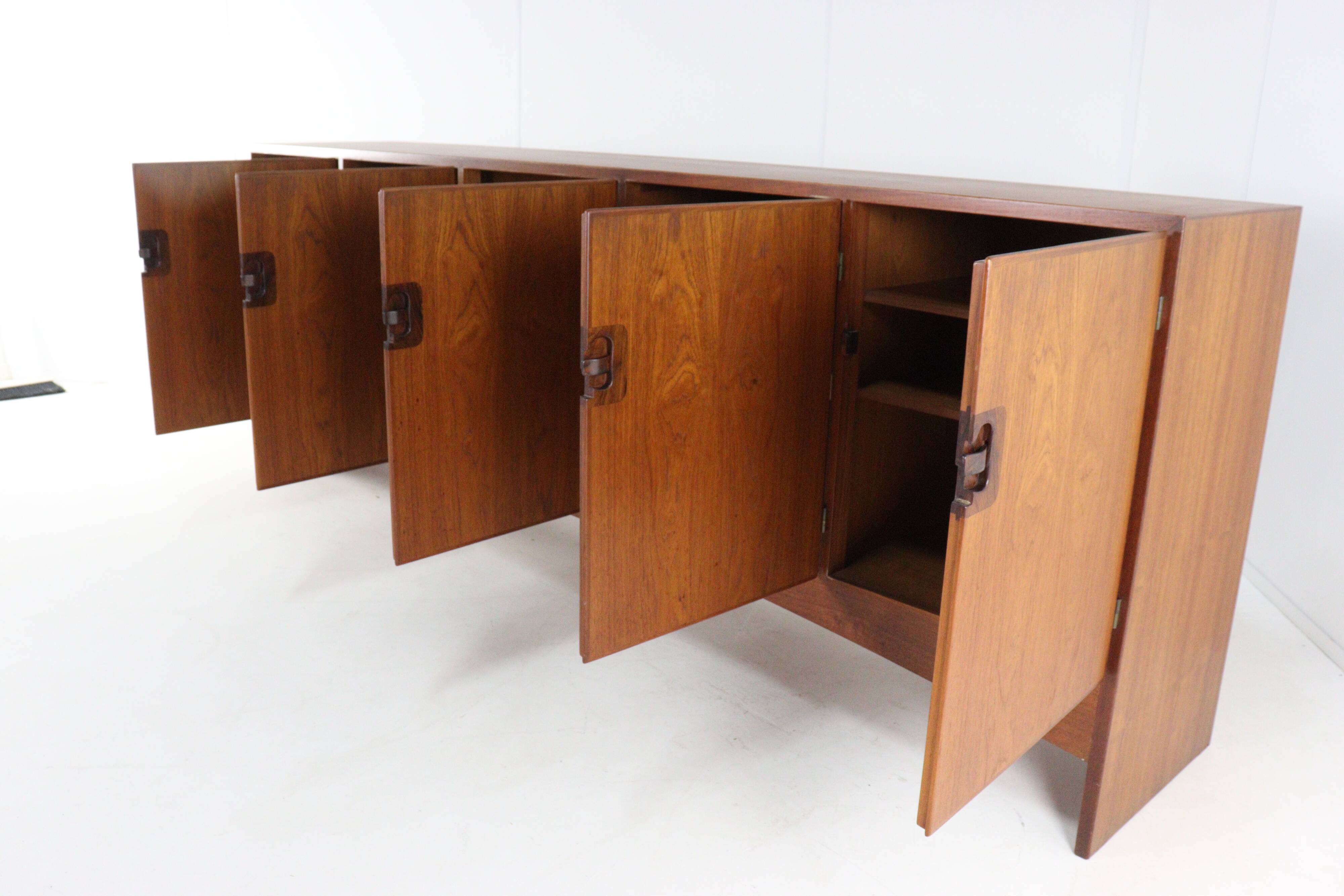 Jacob Hermann for Randers Møbelfabrik sideboard model 2064  248 cm Restored