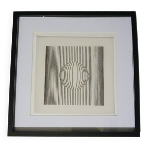 Tableau Vintage Art Optique - victor