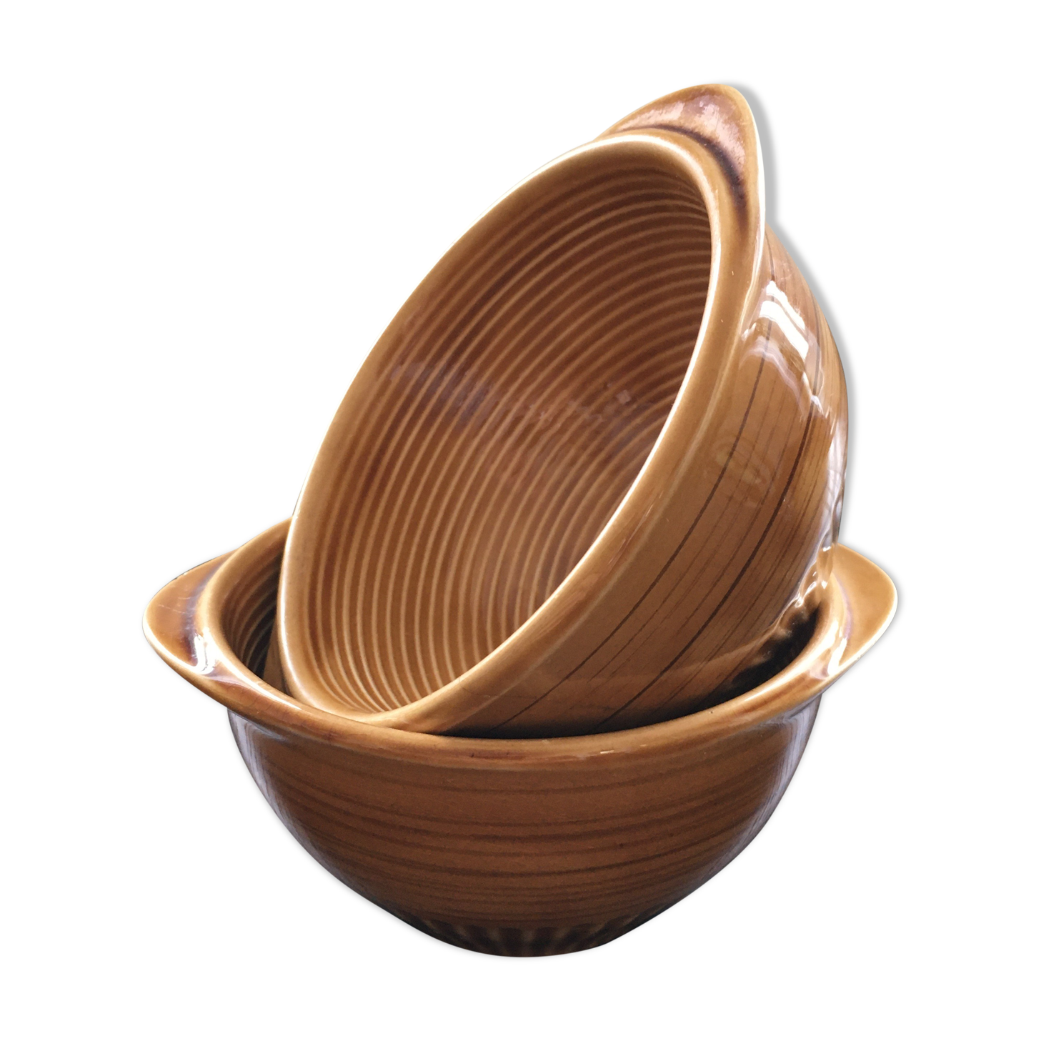 Lot 2 bowls yellow Provencal