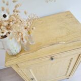 Antique Parisian sideboard in patinated ochre