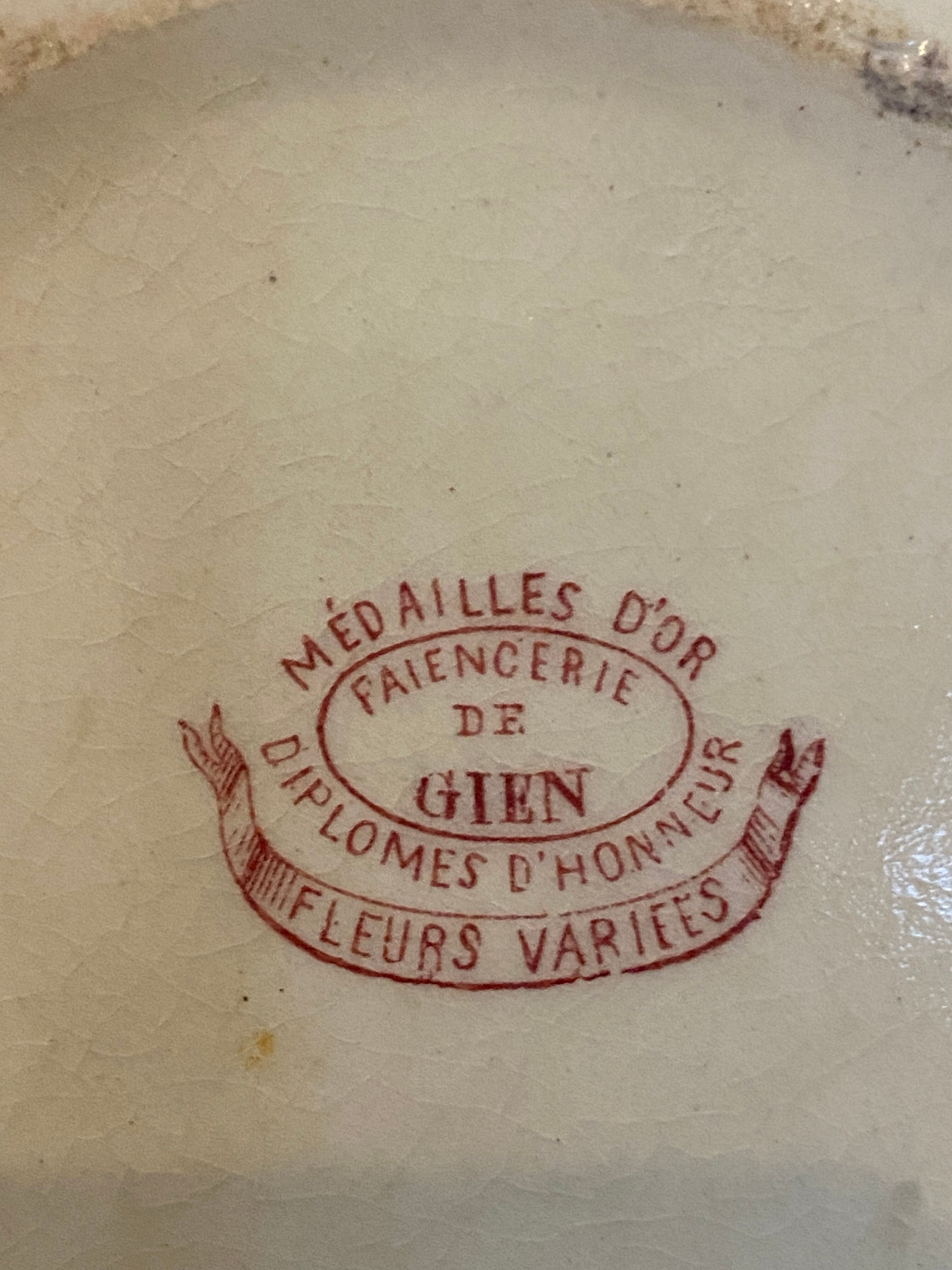 Rare and antique French ironstone Toilet Set (1875)