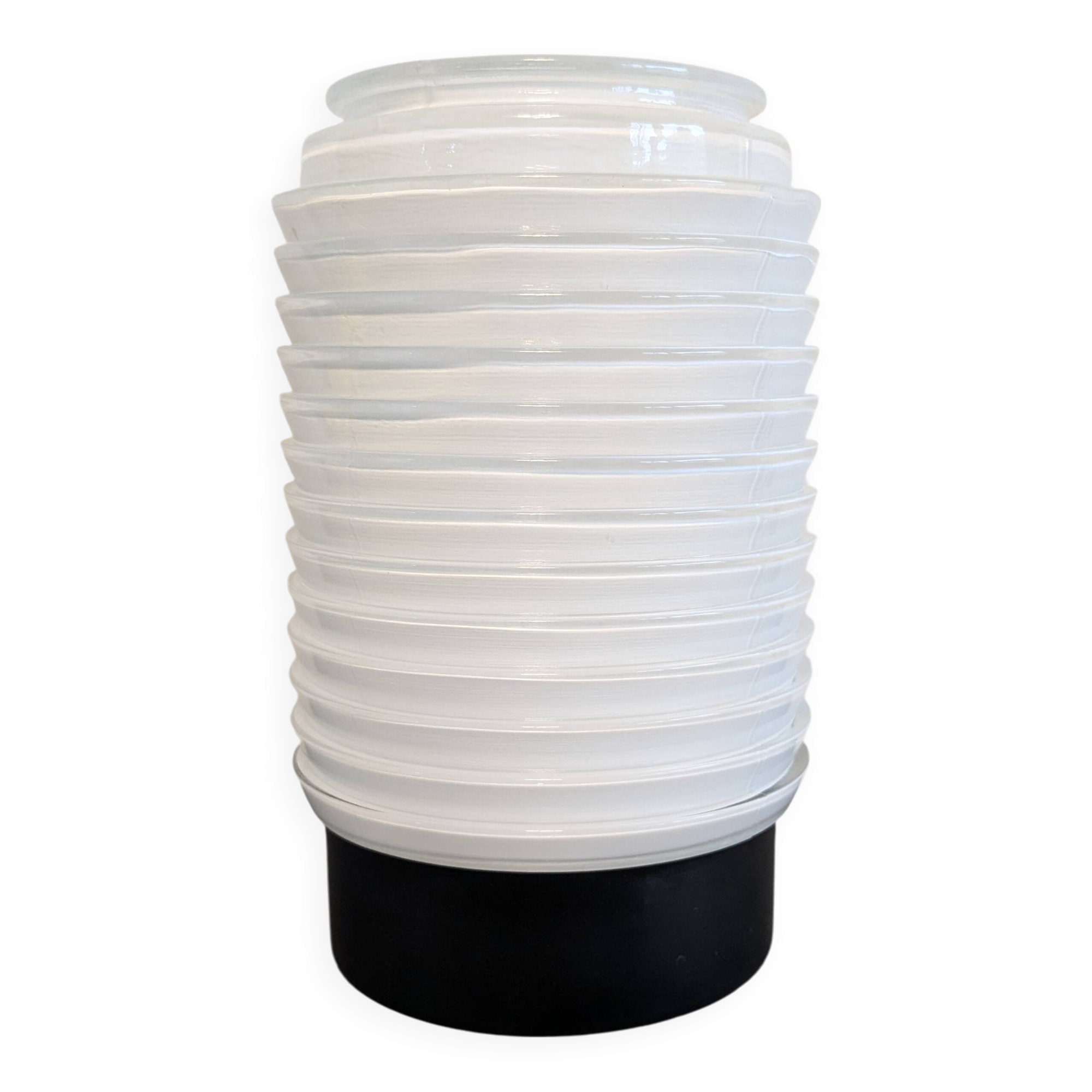 Black and white vintage design vase