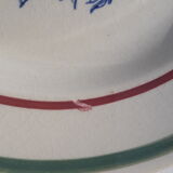 Gien model Amilly earthenware plate diam 22.5 cm