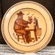 6 vintage hand-painted plates signed Luis Palacin