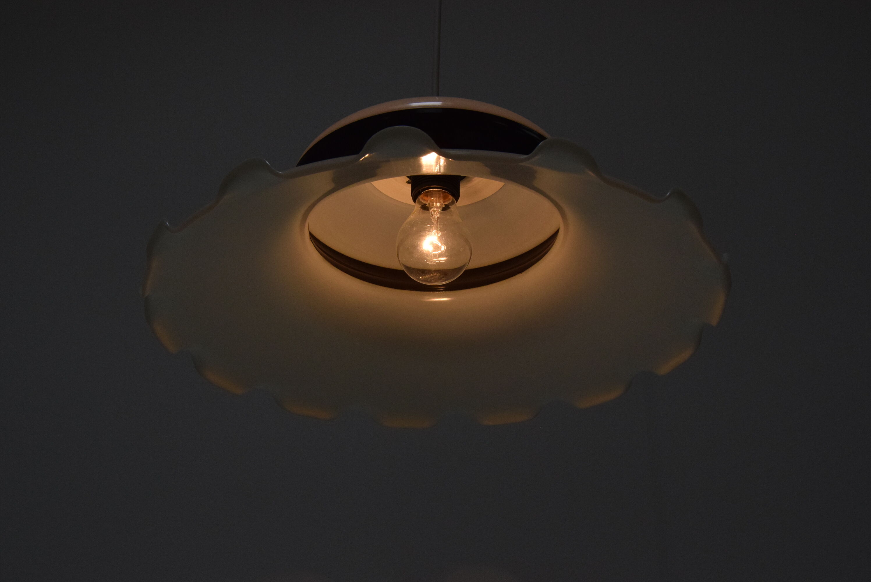 Vintage plastic pendant Czechoslovakia 1970s