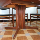 Scandinavian teak table and 6 chairs