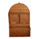 Étagère murale vintage rotin 3 compartiments - Rangement mural