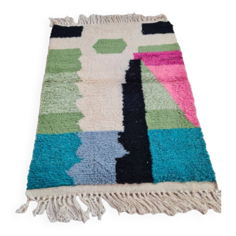 Handmade wool Berber rug 150 x 100 CM