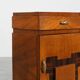 Set of Two Geometric Art Deco Wooden Nightstands, Italy 1920s