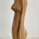 Stylised vintage female sculpture from the 1960s with organic shapes.