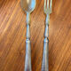 Art deco salad cutlery in silver filled 1930
