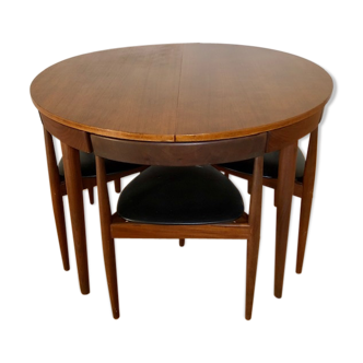 Table avec rallonge et chaises de Hans Olsen pour Frem Rolje Danemark